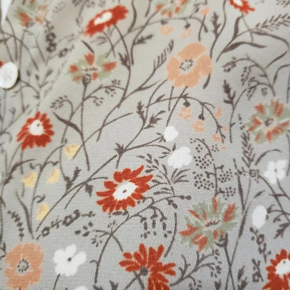 Vintage Skirt Set • Tan Floral • by Evan Picone / Size 6 Petite - Picture 5 of 11